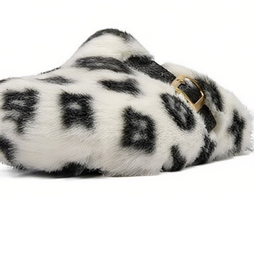 CloudMono Fur Platform Slippers