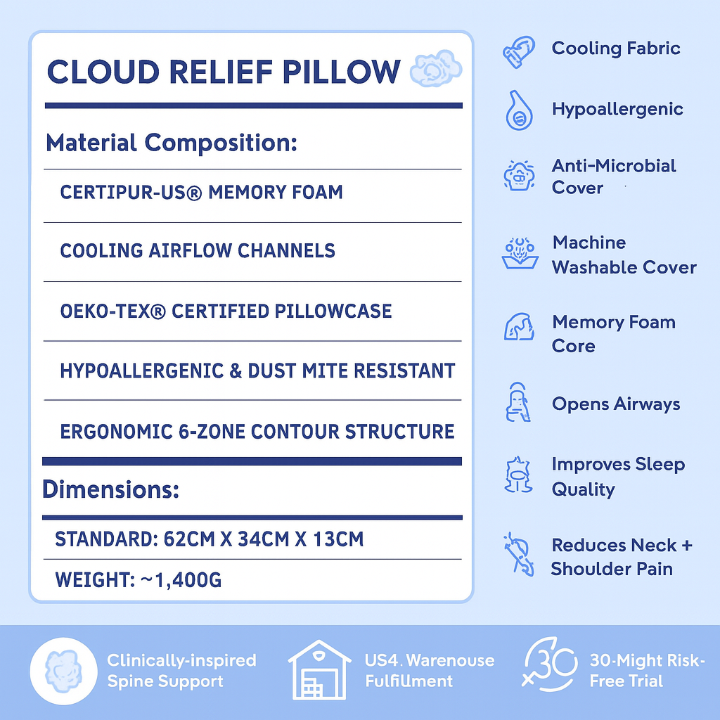 Cloud Relief Pillow