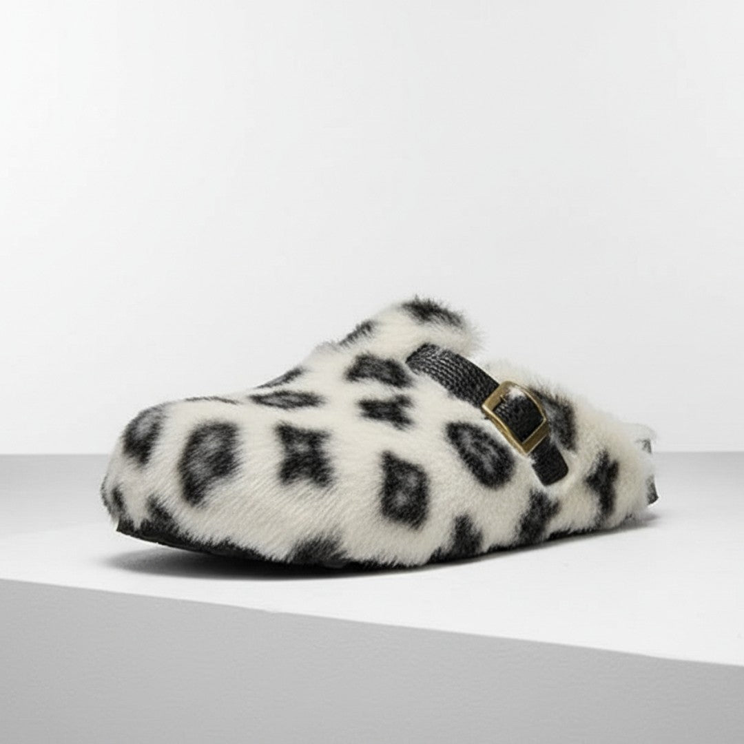 CloudMono Fur Platform Slippers