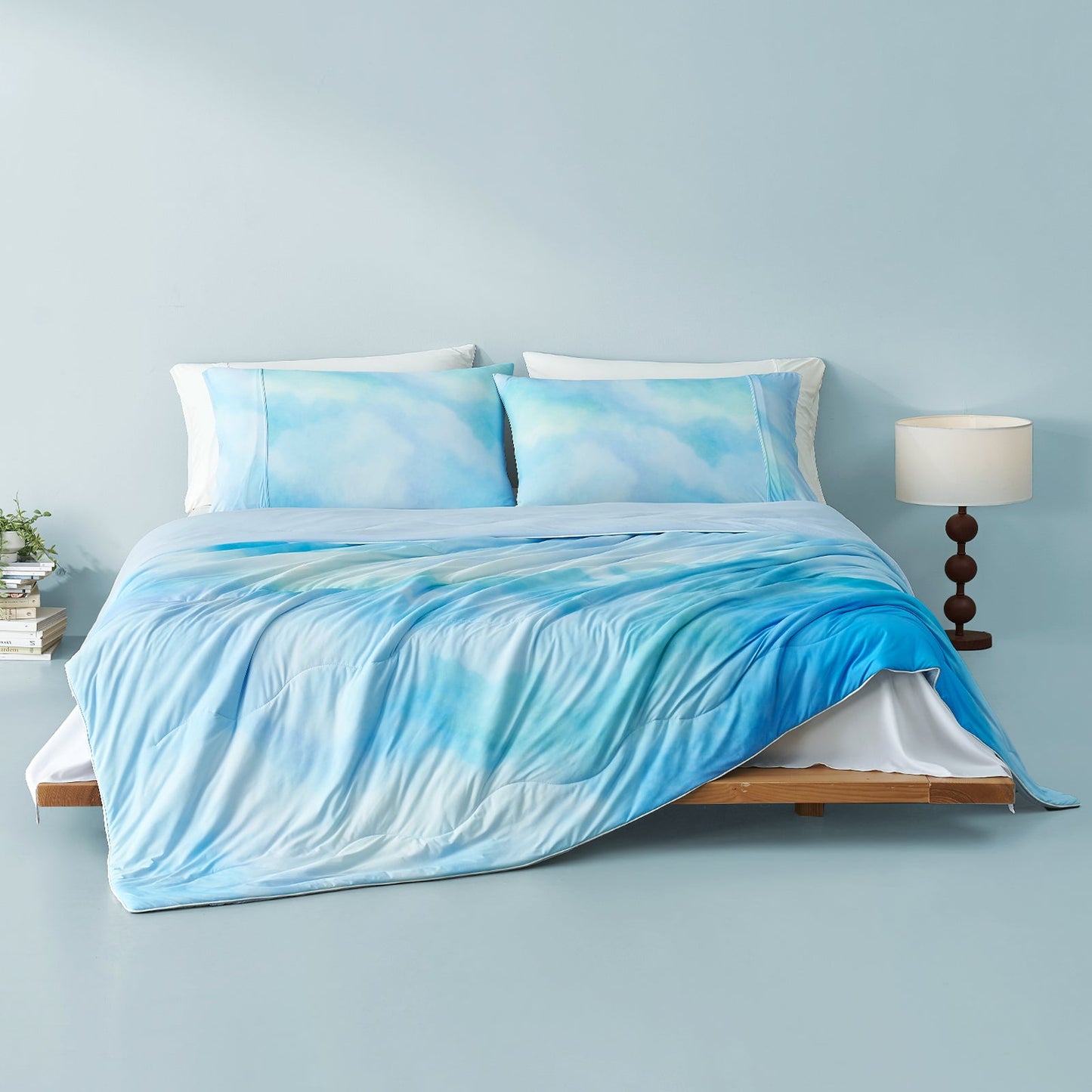 Premium Tie-Dye Cooling Comforter Set for Hot Sleepers