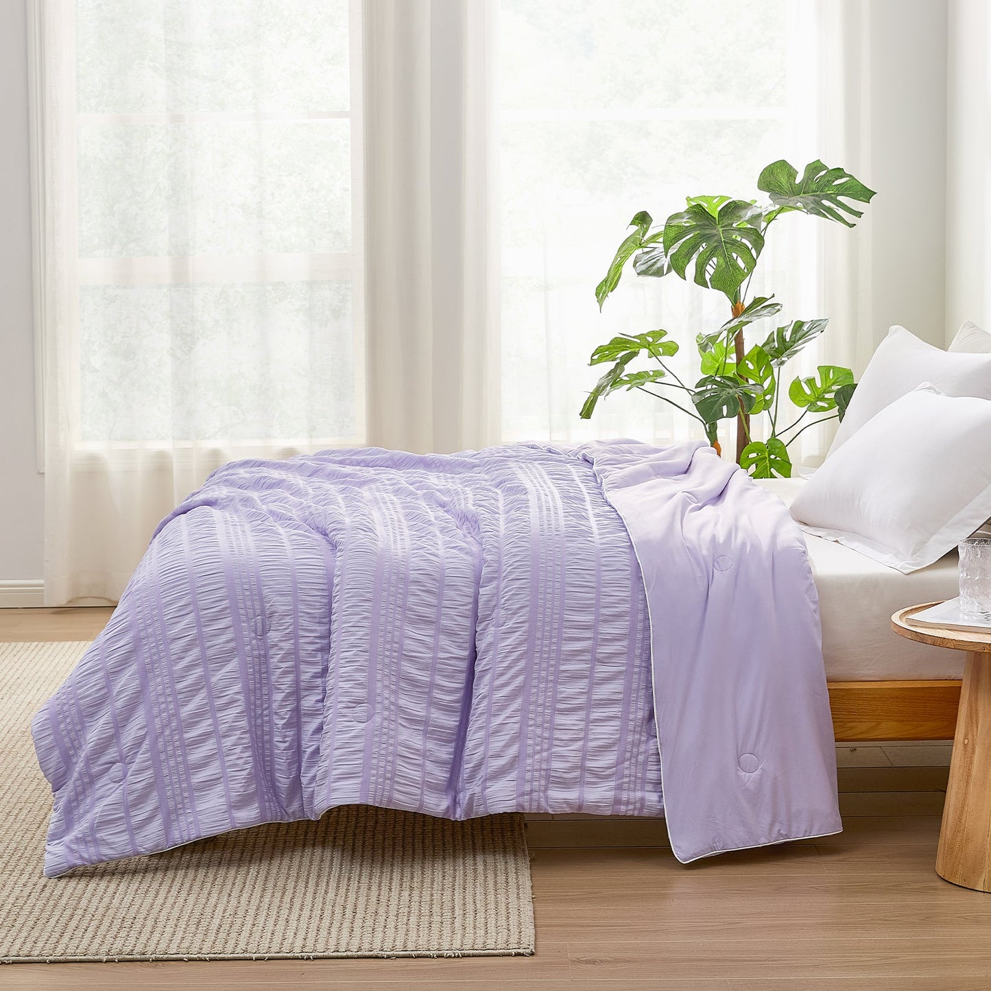 Comfortable Seersucker Cooling Comforter for Cozy Sleep