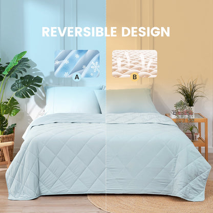 Chill Weave Square Cooling Blanket for Year-Round Comfort