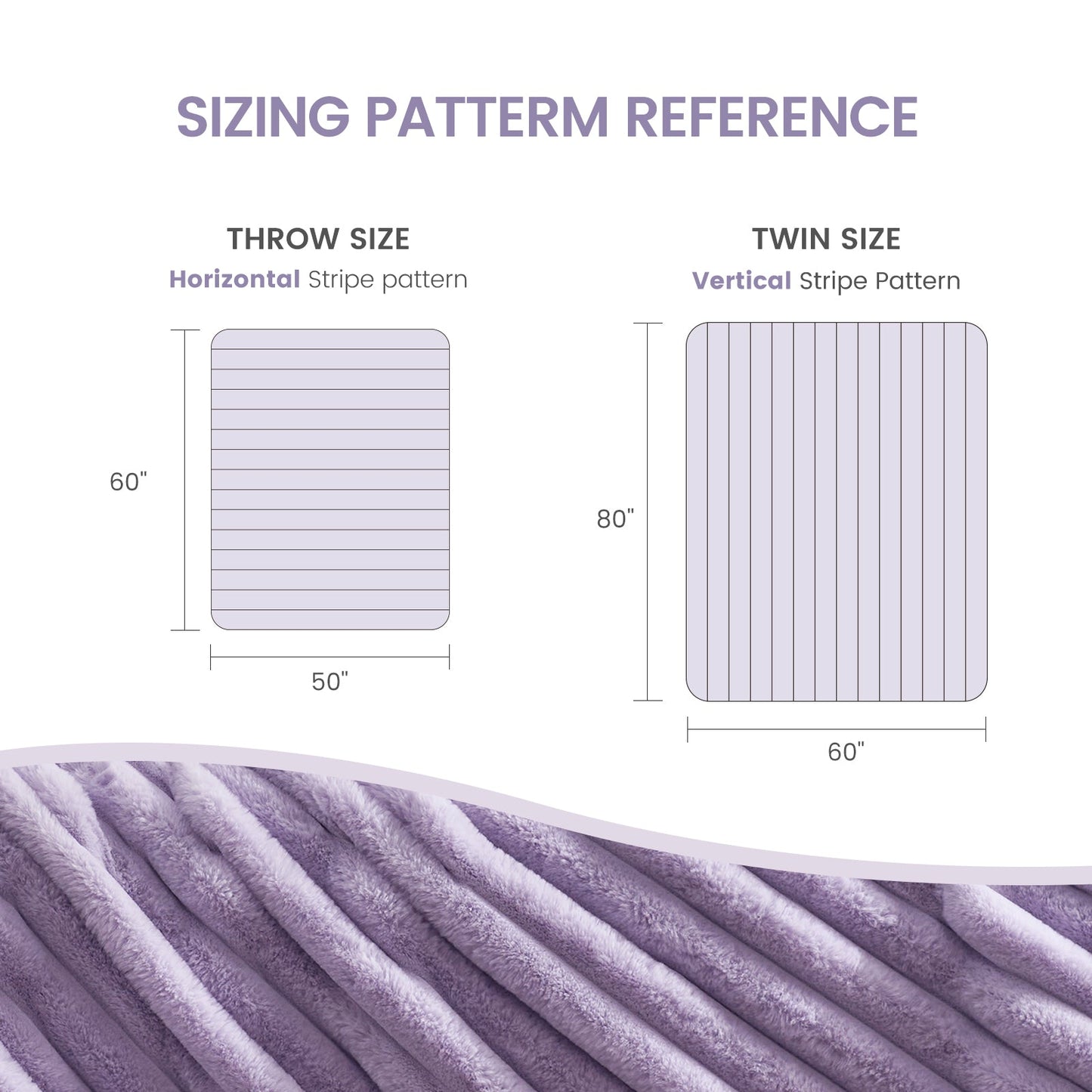 Luxurious Striped Faux Fur Throw Blanket for Cozy Comfort