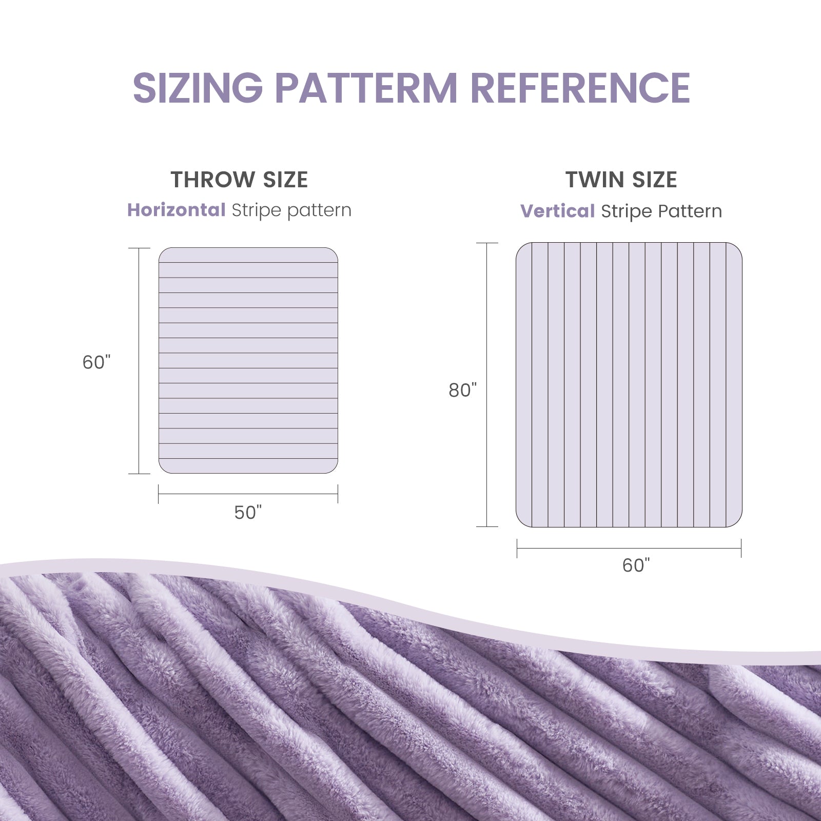 Luxurious Striped Faux Fur Throw Blanket for Cozy Comfort