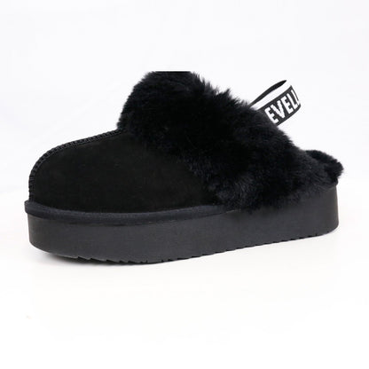 CloudStep Furry Platform Slippers
