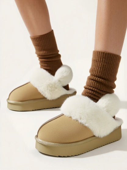 CloudStep Furry Platform Slippers