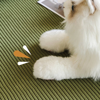 Vertical Stripe Corduroy Anti-Scratch Couch Cover for Enhanced Protection