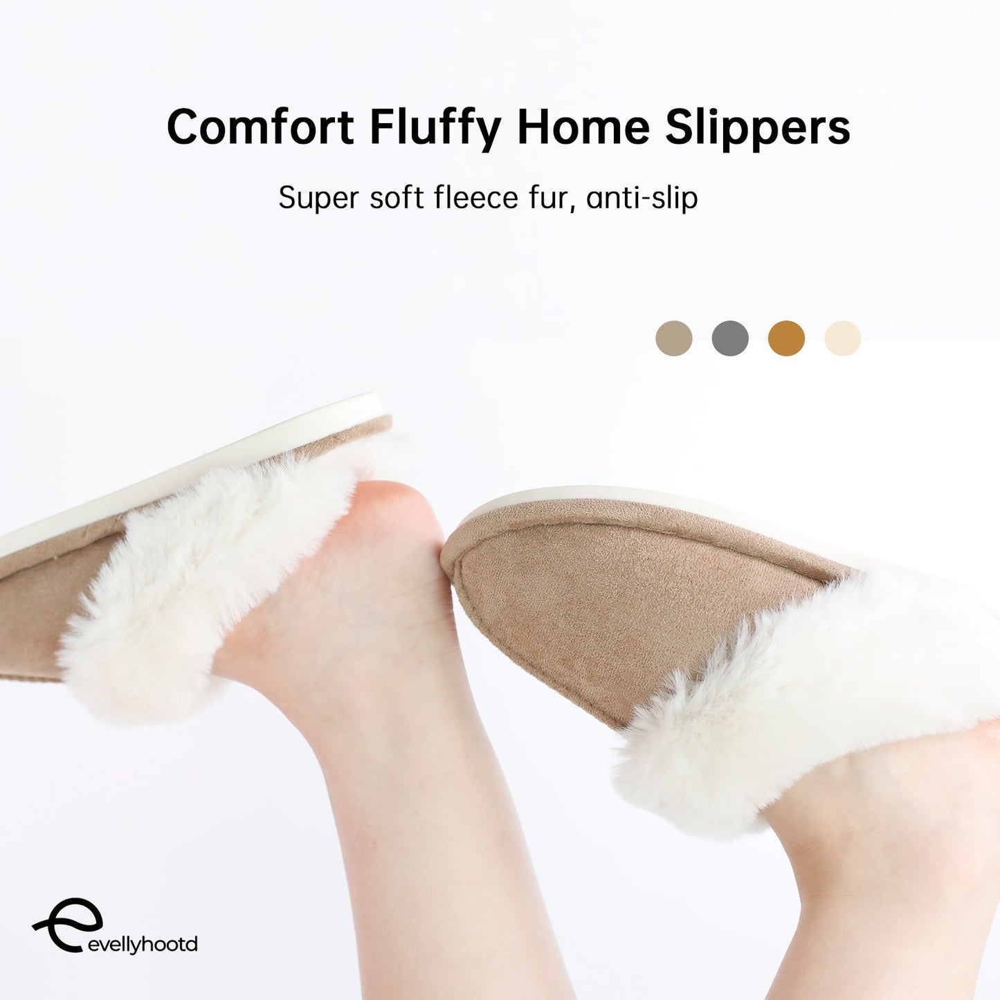 CloudComfort Fluffy Slippers