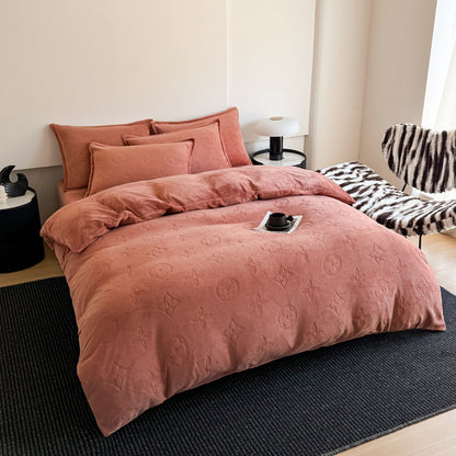 MonoFloral Milk Velvet Bedding