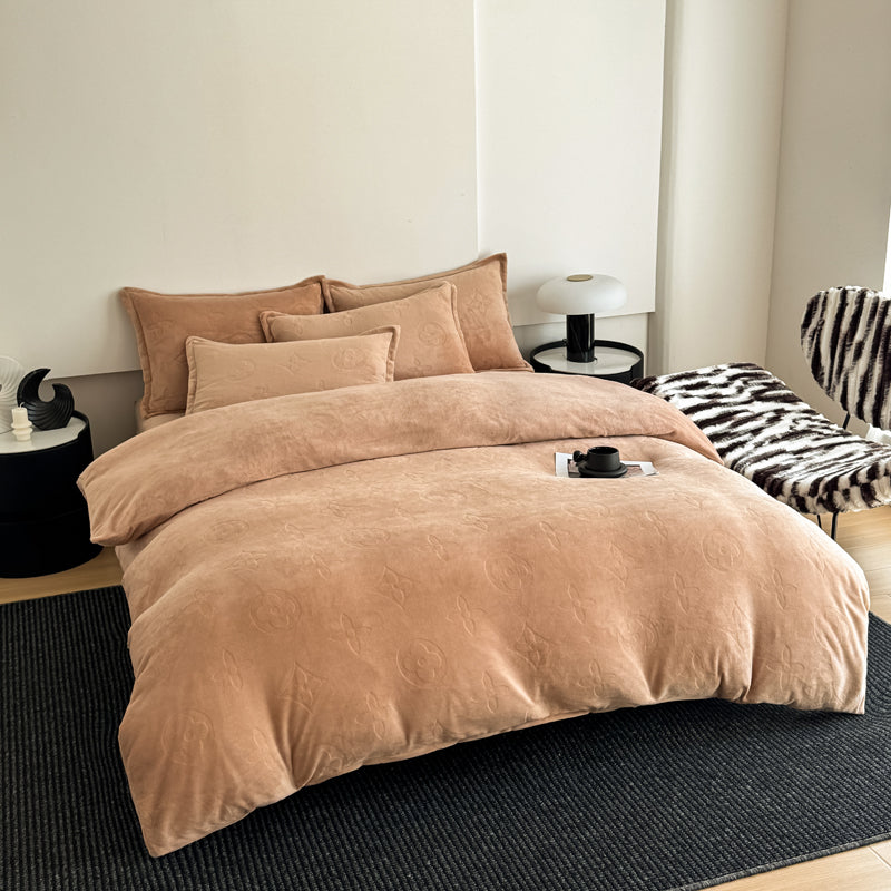 MonoFloral Milk Velvet Bedding