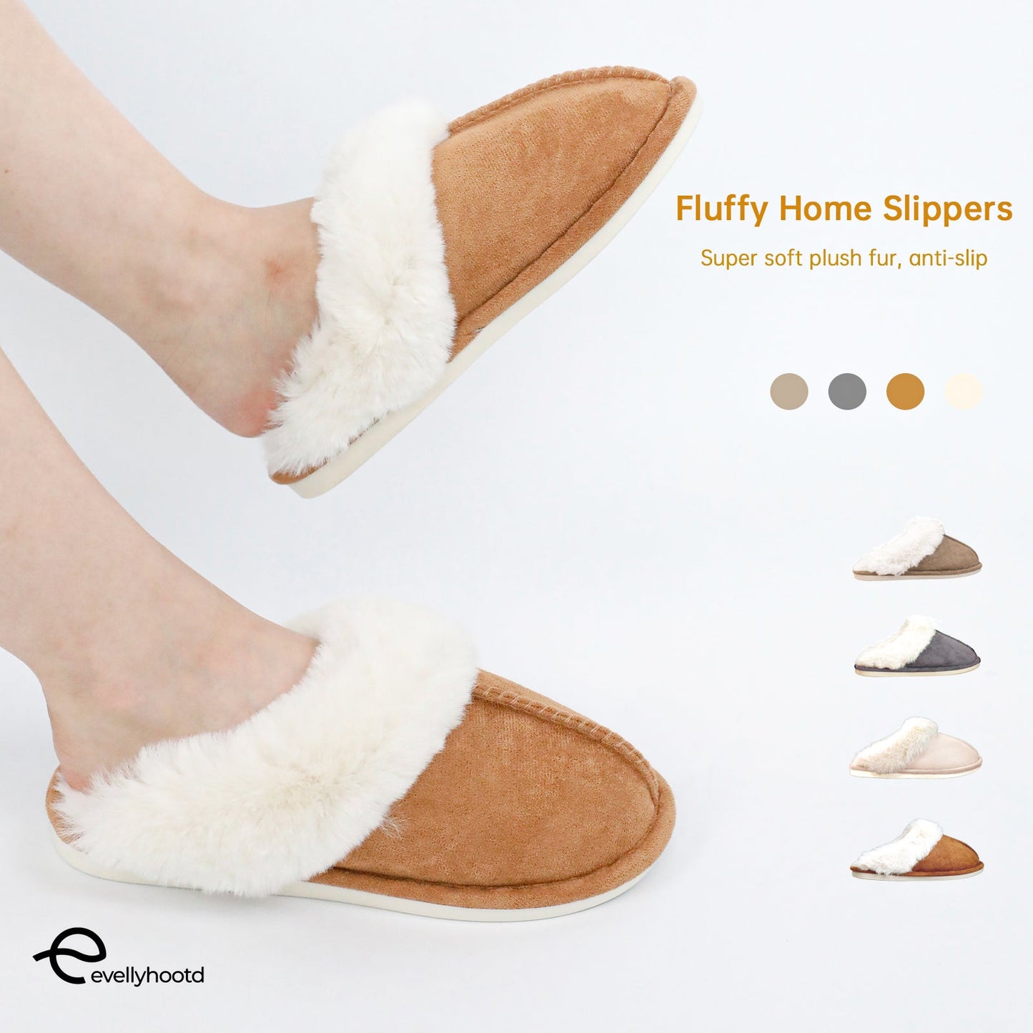 CloudComfort Fluffy Slippers