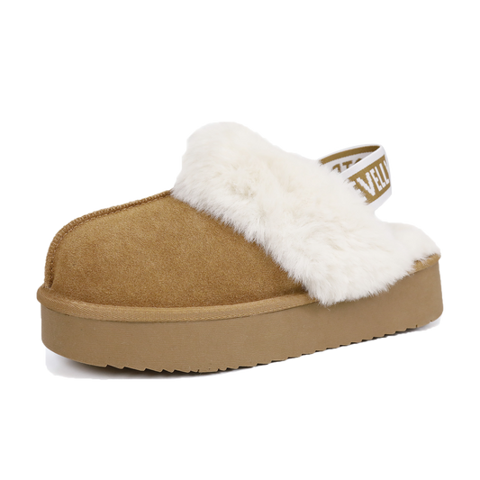 CloudStep Furry Platform Slippers