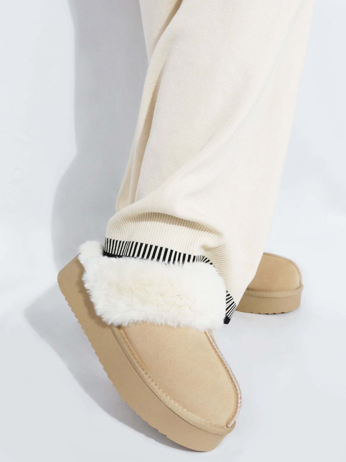 CloudStep Furry Platform Slippers
