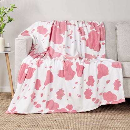 Luxurious Cow Print MilkyPlush Throw Blanket for Ultimate Comfort
