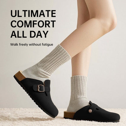 CloudTread Suede Cork Clogs