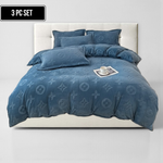 3-Piece MonoFloral Duvet Cover Bedding Set 3