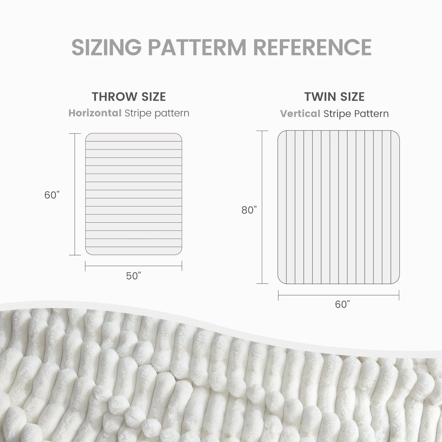 Luxurious Striped Faux Fur Throw Blanket for Cozy Comfort