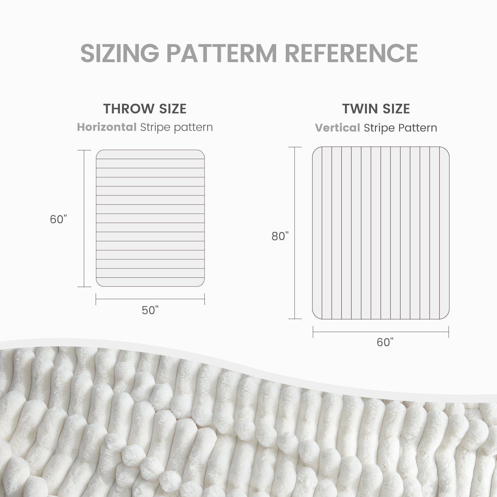 Luxurious Striped Faux Fur Throw Blanket for Cozy Comfort