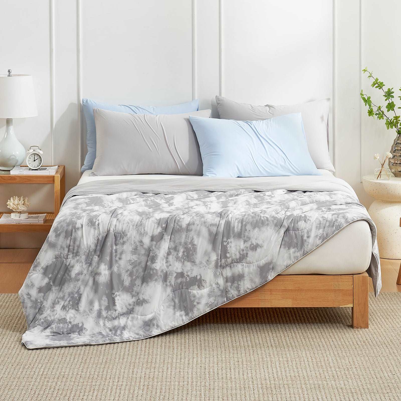 Premium Tie-Dye Cooling Comforter Set for Hot Sleepers