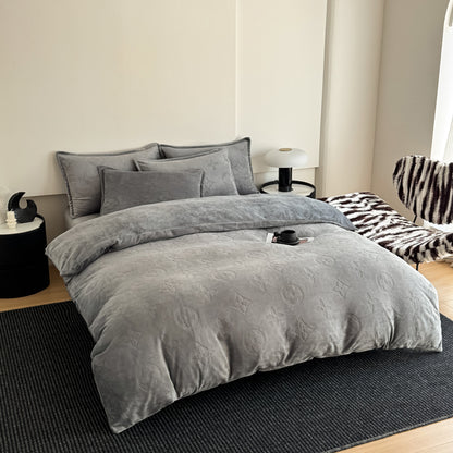 MonoFloral Milk Velvet Bedding