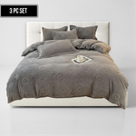 3-Piece MonoFloral Duvet Cover Bedding Set 2