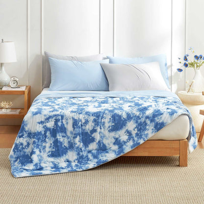 Premium Tie-Dye Cooling Comforter Set for Hot Sleepers
