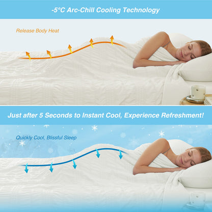 Comfortable Seersucker Cooling Comforter for Cozy Sleep