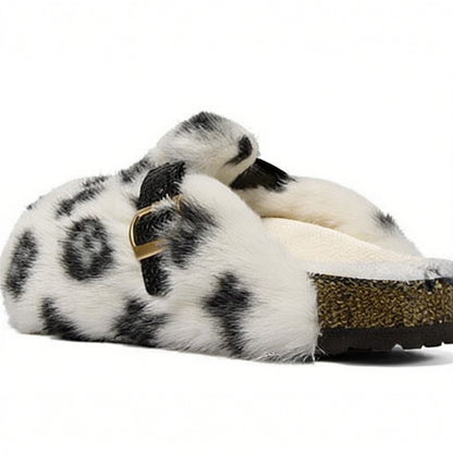 CloudMono Fur Platform Slippers