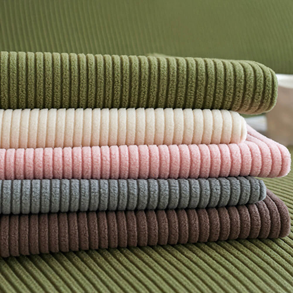 Vertical Stripe Corduroy Anti-Scratch Couch Cover for Enhanced Protection