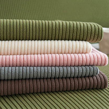 Vertical Stripe Corduroy Anti-Scratch Couch Cover for Enhanced Protection