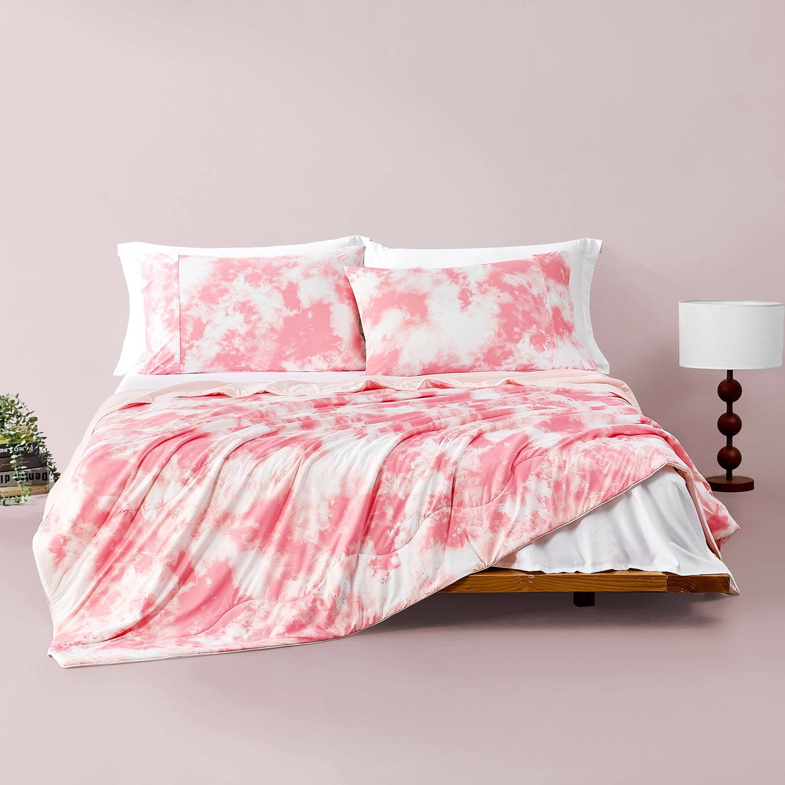 Premium Tie-Dye Cooling Comforter Set for Hot Sleepers
