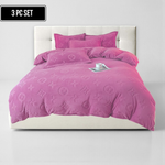 3-Piece MonoFloral Duvet Cover Bedding Set 7