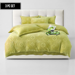 3-Piece MonoFloral Duvet Cover Bedding Set 4