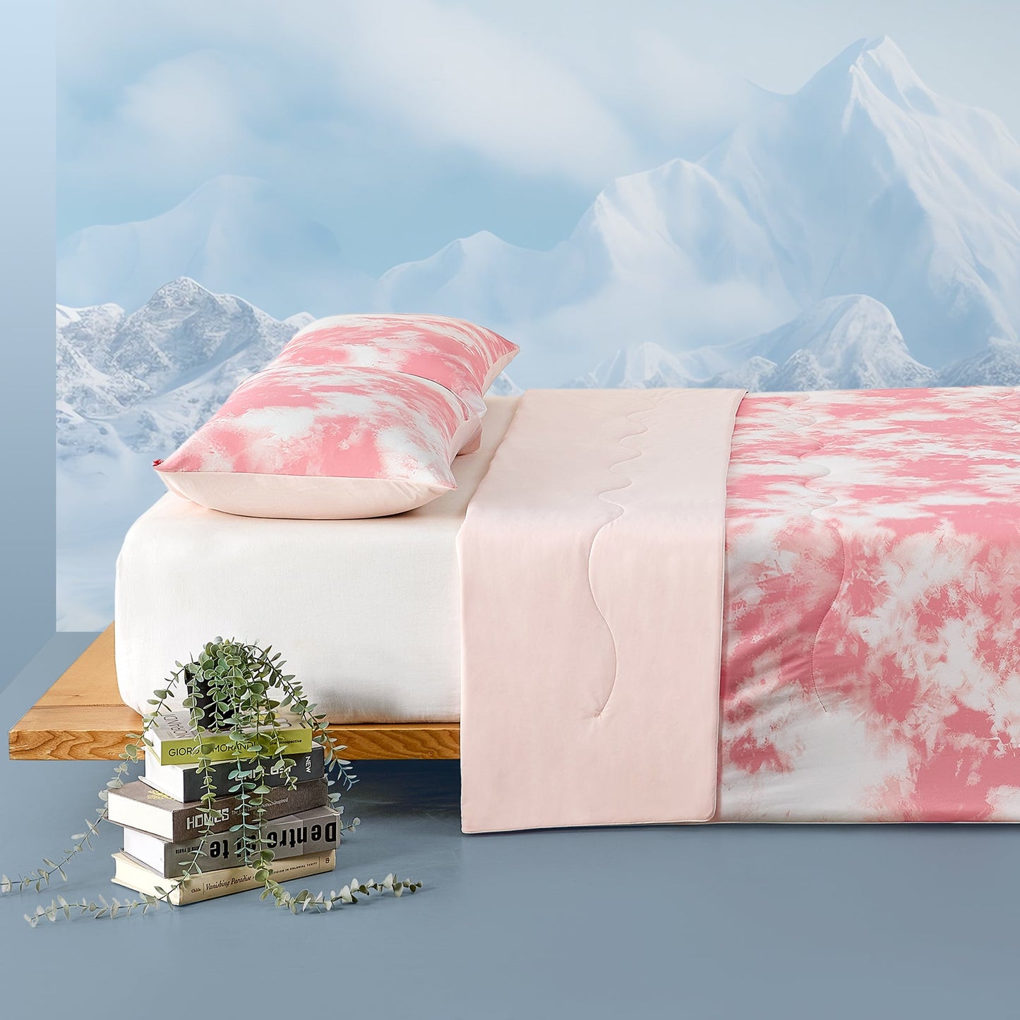 Premium Tie-Dye Cooling Comforter Set for Hot Sleepers