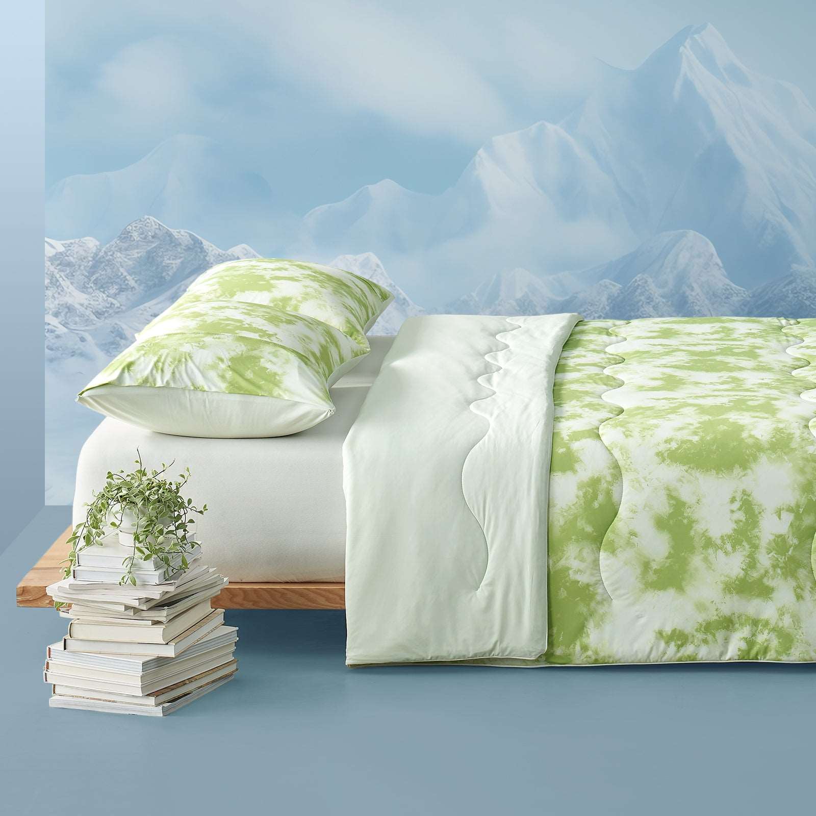 Premium Tie-Dye Cooling Comforter Set for Hot Sleepers