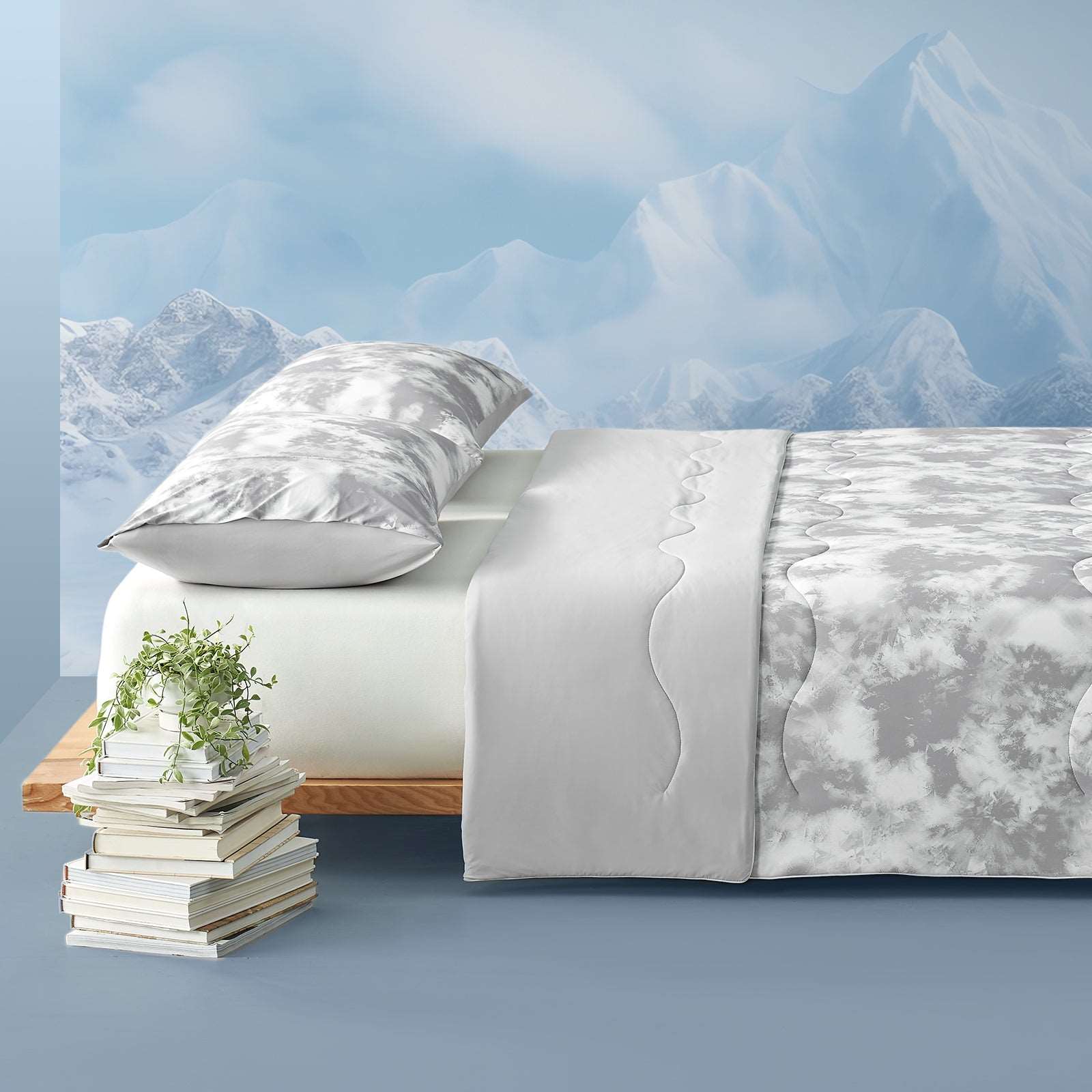 Premium Tie-Dye Cooling Comforter Set for Hot Sleepers
