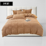3-Piece MonoFloral Duvet Cover Bedding Set 5