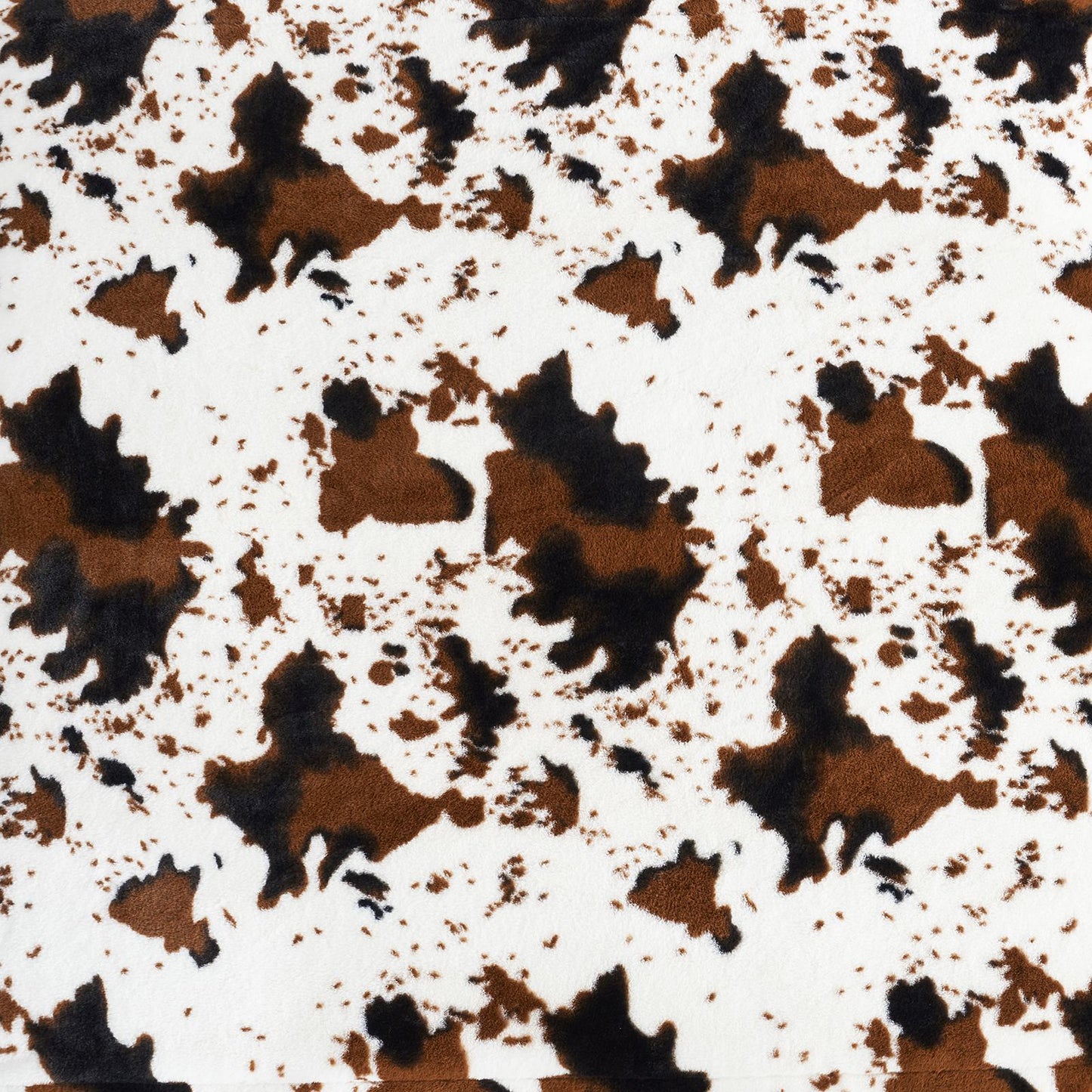 Luxurious Cow Print Faux Fur Throw Blanket for Stylish Decor