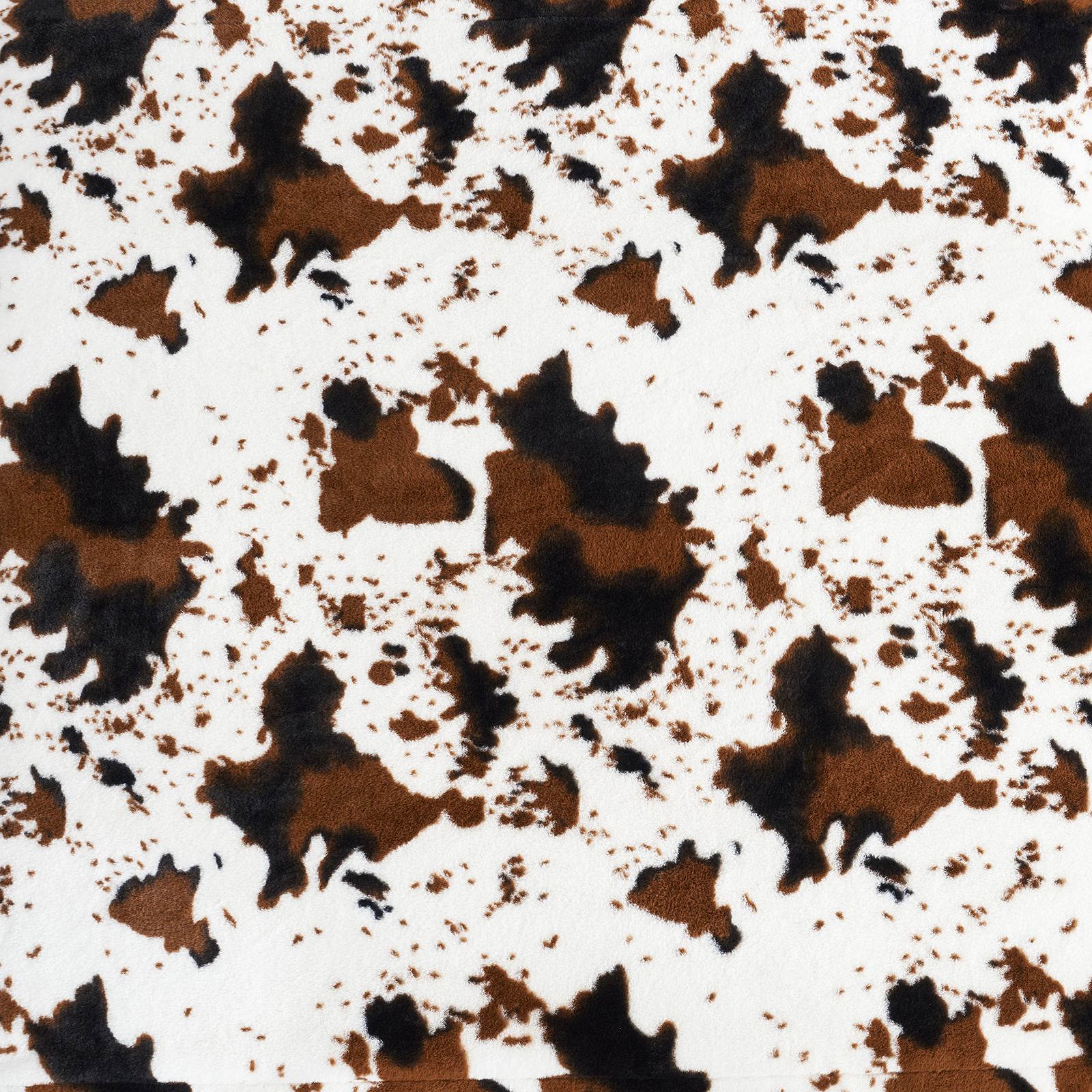 Luxurious Cow Print Faux Fur Throw Blanket for Stylish Decor