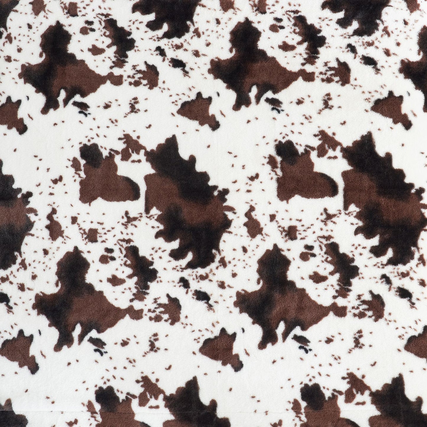 Luxurious Cow Print Faux Fur Throw Blanket for Stylish Decor