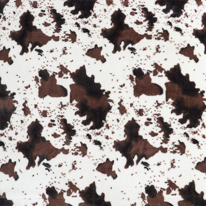 Luxurious Cow Print Faux Fur Throw Blanket for Stylish Decor