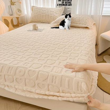 ComfyHeart Print Fitted Sheet