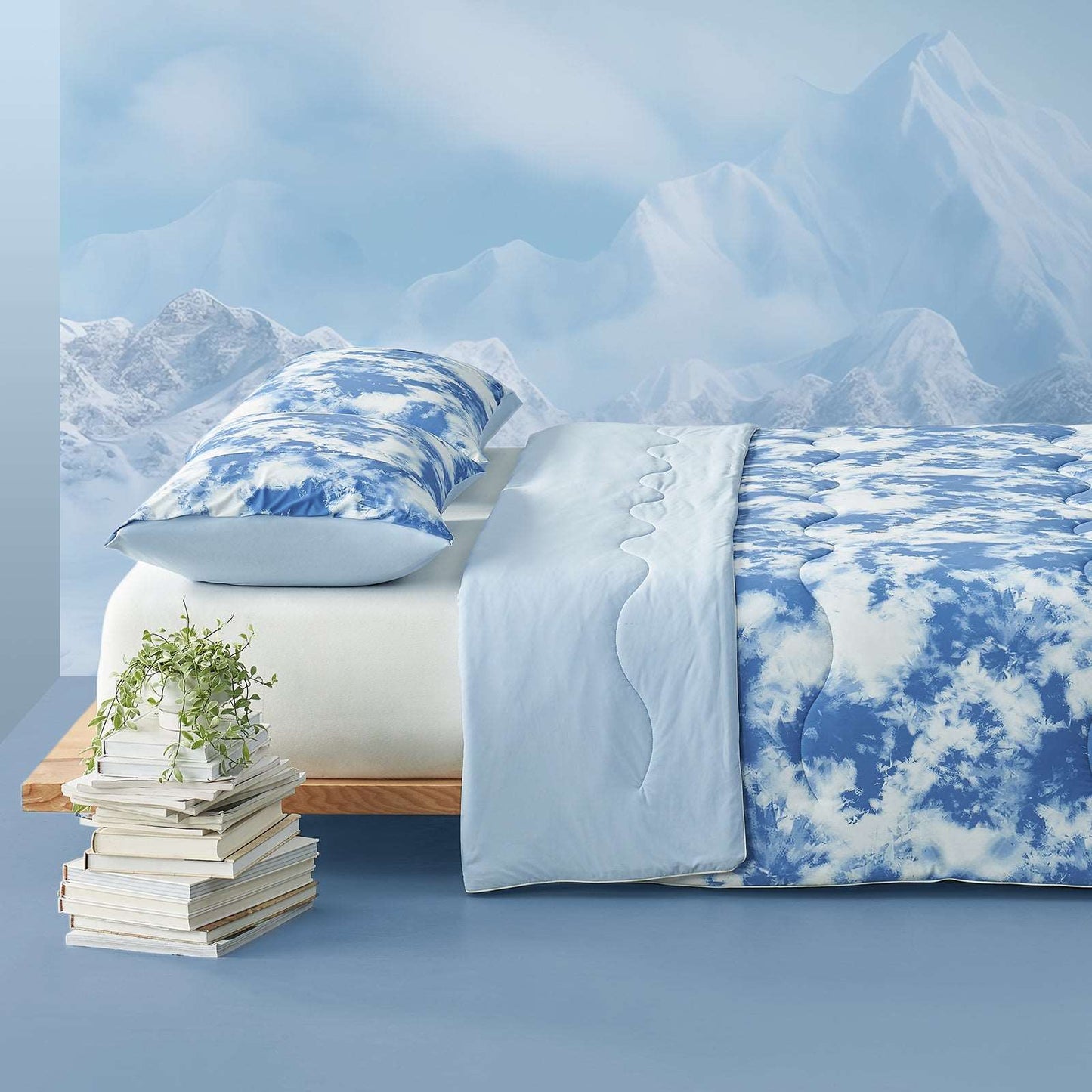 Premium Tie-Dye Cooling Comforter Set for Hot Sleepers