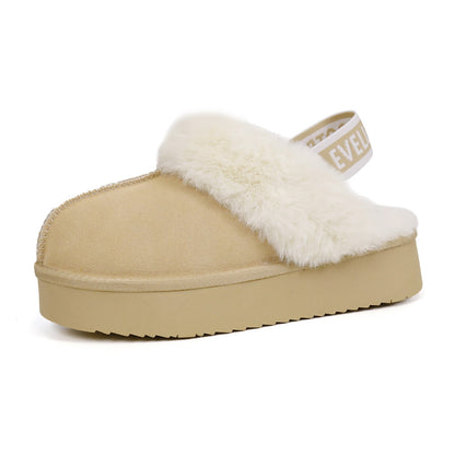 CloudStep Furry Platform Slippers