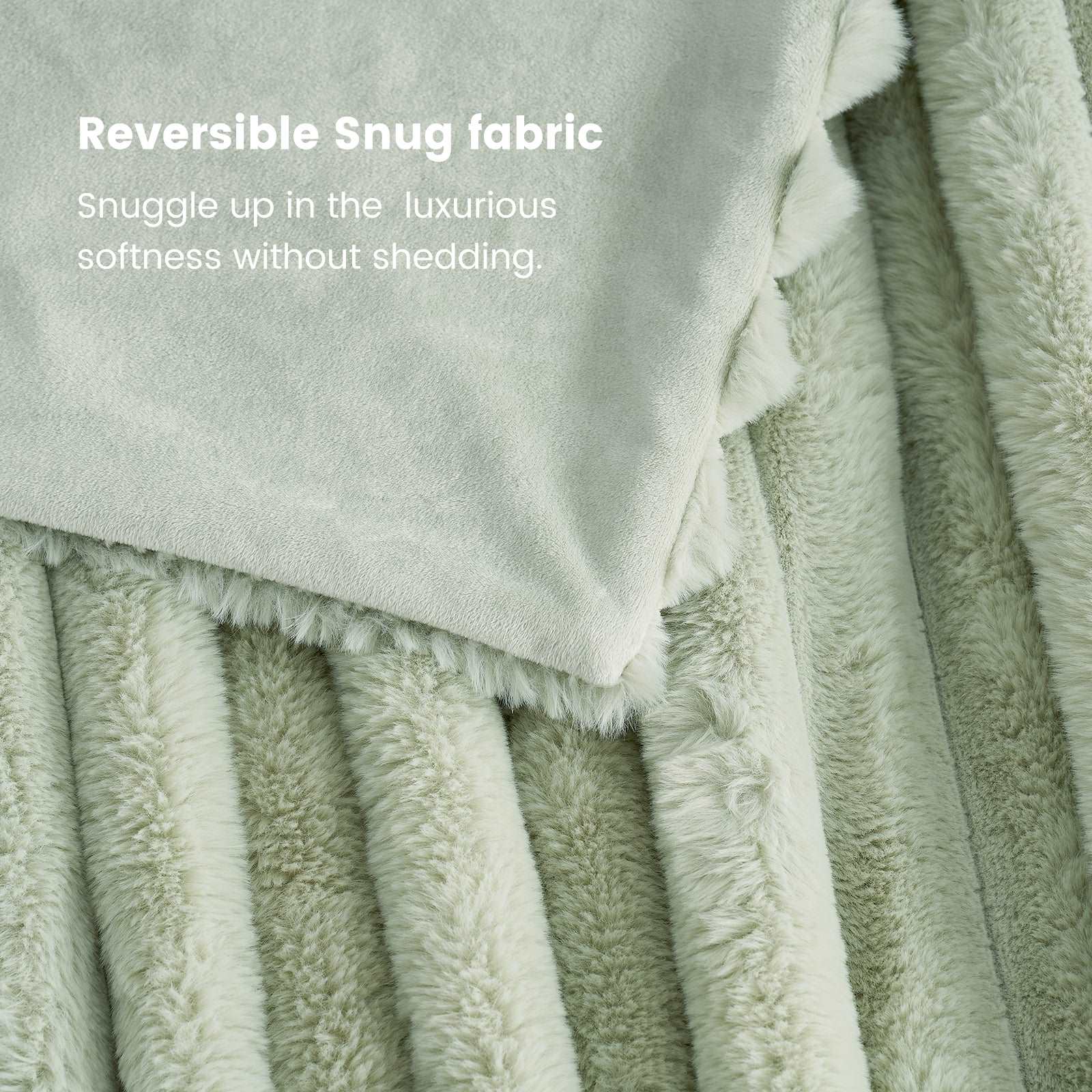 Luxurious Striped Faux Fur Throw Blanket for Cozy Comfort