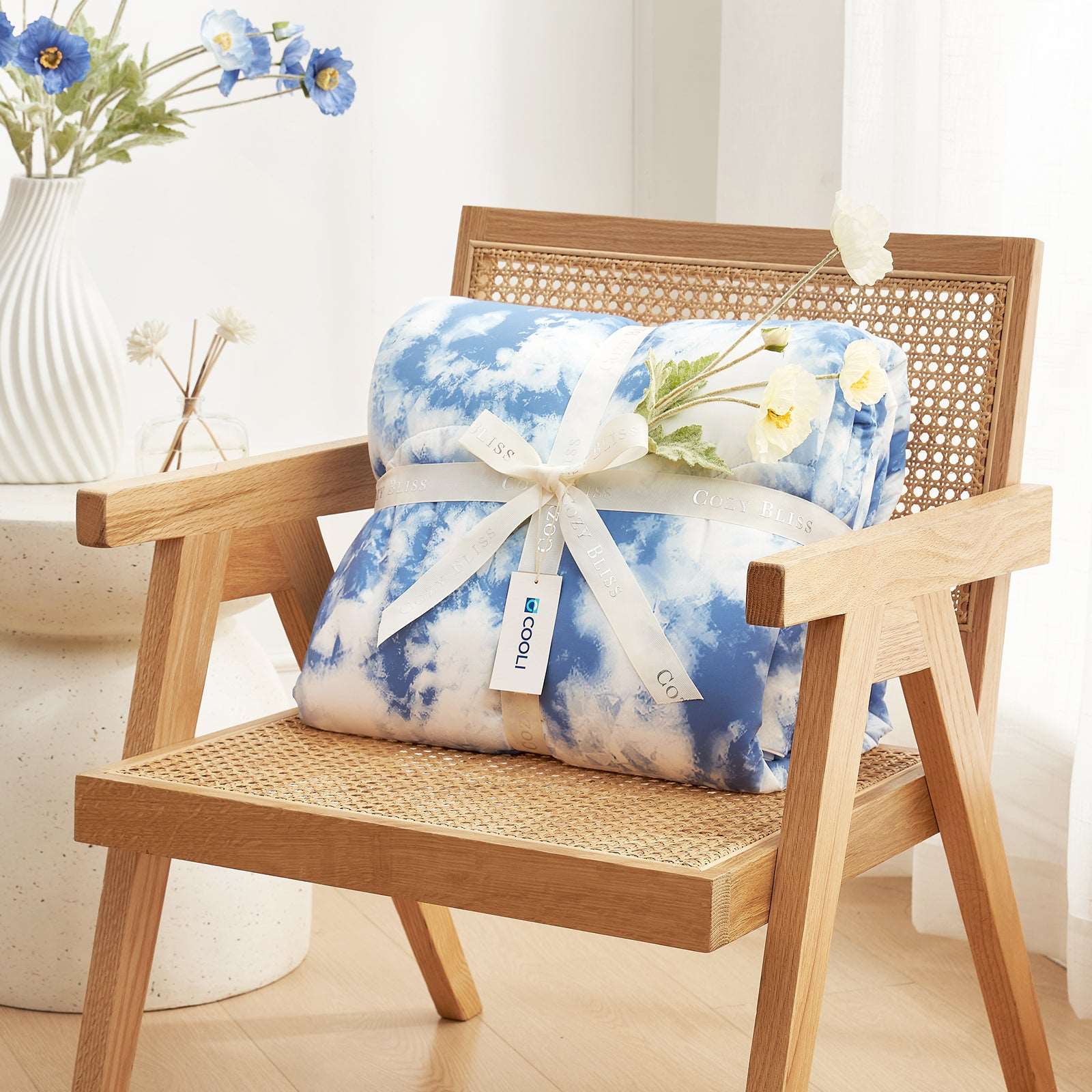 Premium Tie-Dye Cooling Comforter Set for Hot Sleepers