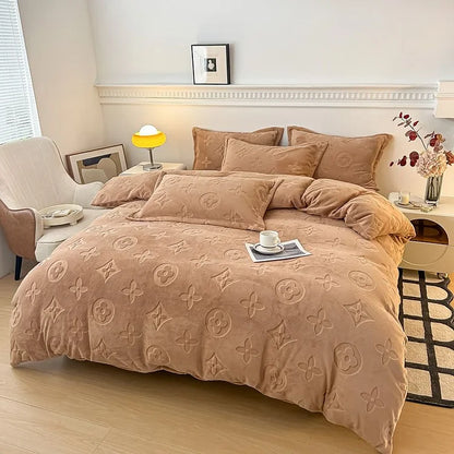 MonoFloral Milk Velvet Bedding
