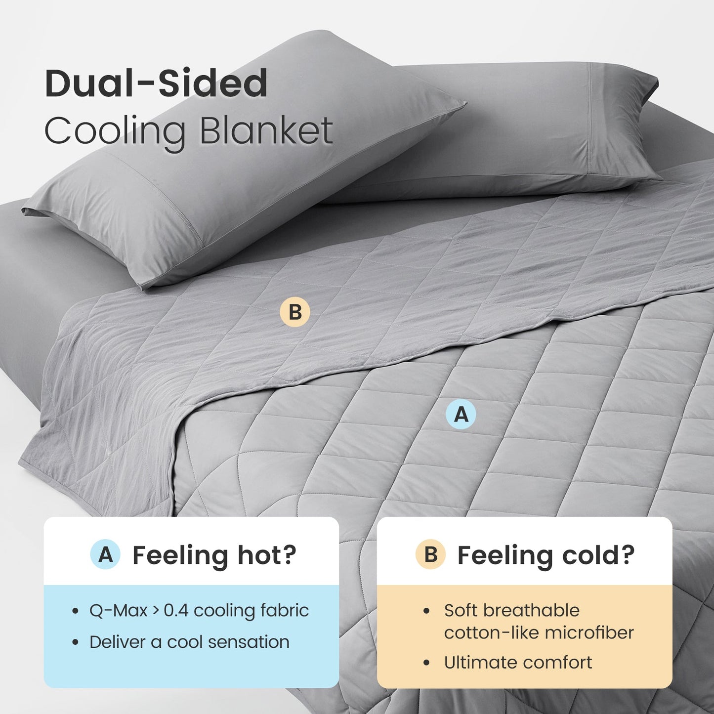 Chill Weave Square Cooling Blanket for Year-Round Comfort