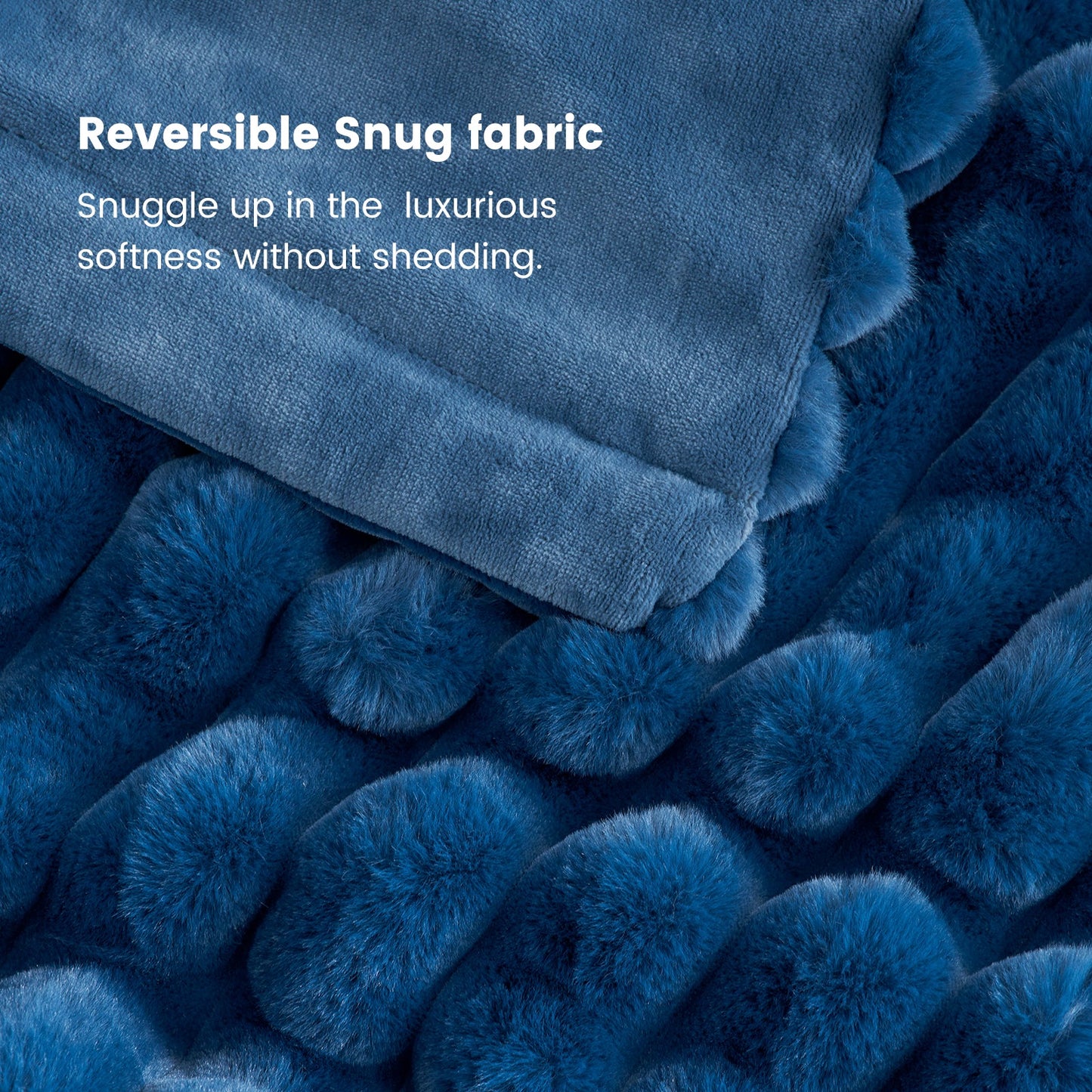 Luxurious Striped Faux Fur Throw Blanket for Cozy Comfort