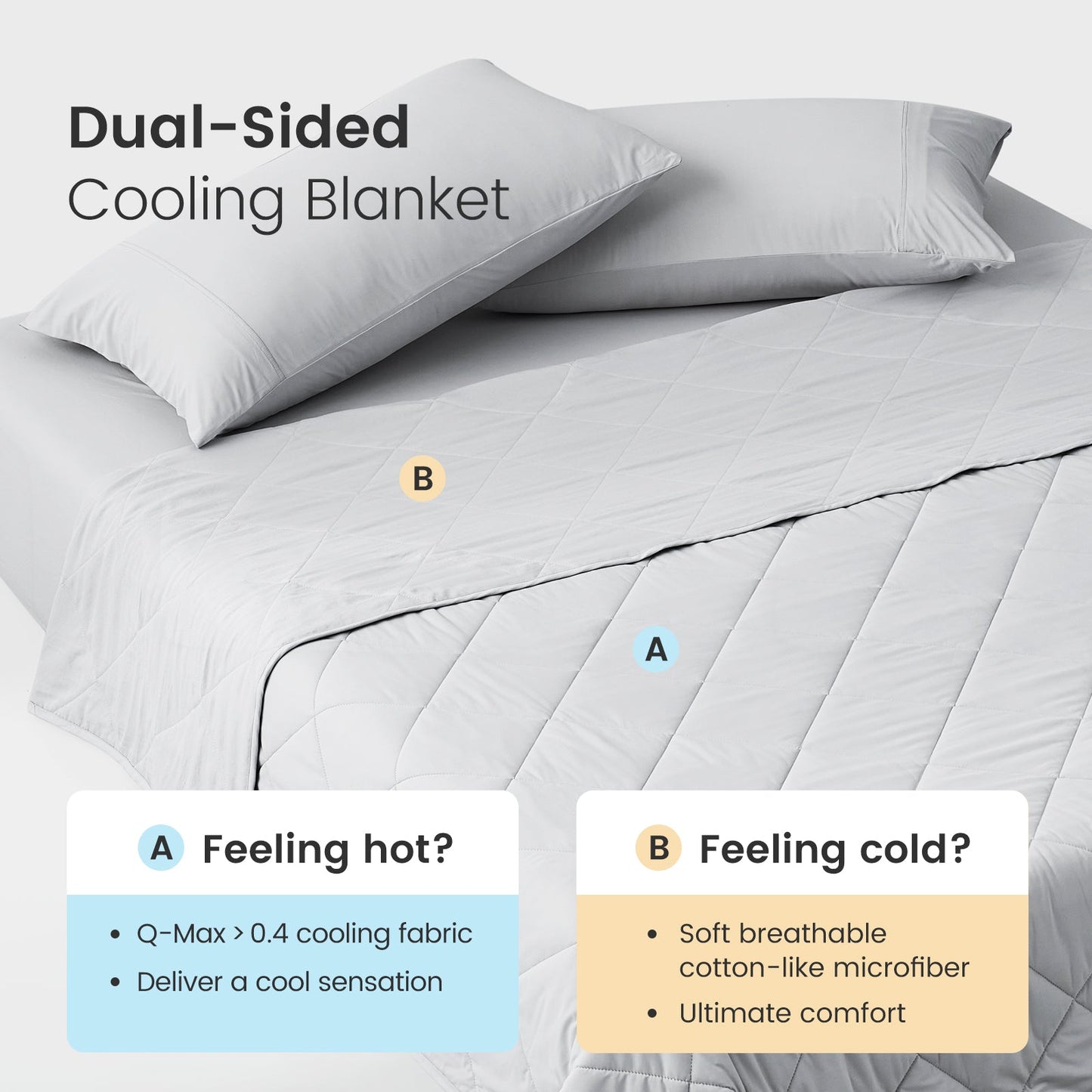 Chill Weave Square Cooling Blanket for Year-Round Comfort